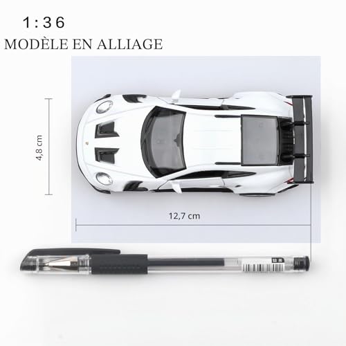 TOKAXI Modèles de voitures miniatures Porsche 911 GT3 RS moulées sous pression à l'échelle 1/36, Véhicules à rétrofriction Porsche 911 GT3 Voiture jouet, Cadeaux de voitures pour garçons et filles – vue 5