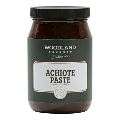 Achiote Paste (Annatto Paste, Recado Rojo), 1 Lb – Authentic Mexican & Yucatan Seasoning, Deep Red Marinade Base, By Woodland Gourmet