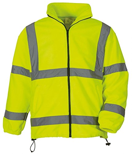 Gilet veste polaire de sécurité thermique et réfléchissant à haute visibilité