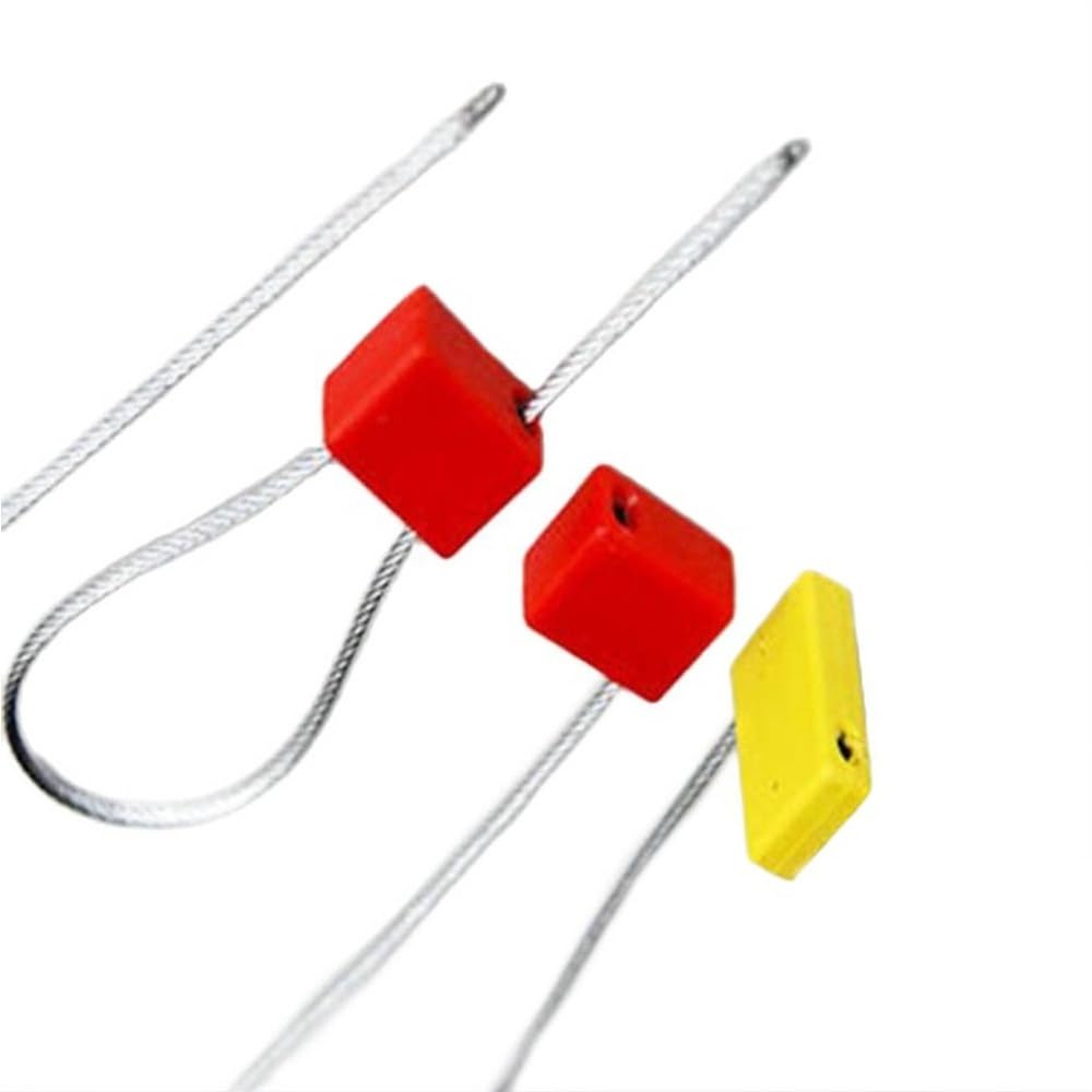 Metalowy kabel stalowy 10 sztuk uszczelek do kabli stalowych z płaską główką, wielokolorowe 250-300 mm(250MM)