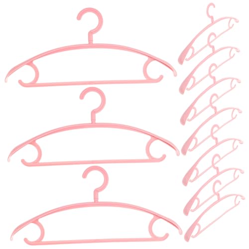 Happyyami Organize Your Closet 10pcs Traceless Hangers Non-Slip Plastic Windproof No Shoulder Bump for Clothes