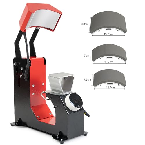Prensa térmica automática para gorras con 3 placas intercambiables miniatura 6