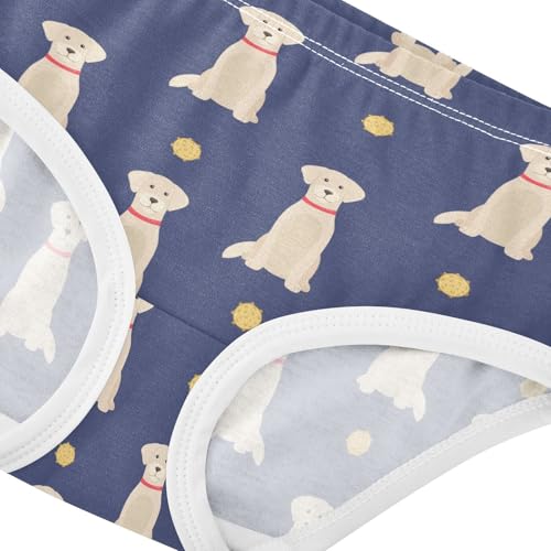 Little Girl Underwear Toddler Panties Kids Undies Golden Retriever Dogs Soft Cotton Briefs 2T-8Y4