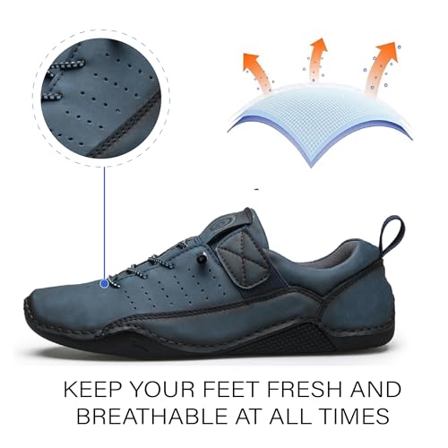 Mens Lace Up Casual Shoes Lightweight Walking Oxfords Comfortable Non-Slip Driving Shoes Breathable and Fashionable3