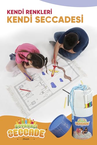 ihvan-online-Kids-Prayer-Mat-Washable-Painted-Prayer-Rug-for-Kids-Colourful-Marker-Muslim-Prayer-Mala-Beads-Soft-Salah-Travel-Mat-Carpet-Perfect-Islamic-Gifts-for-Kids-Blue