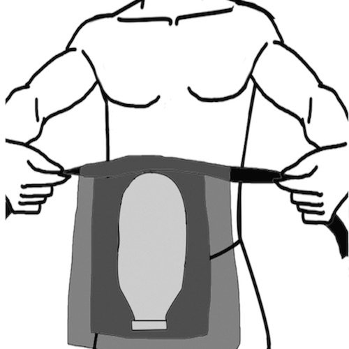 Empower Your Change Ostomy Shower Guard | Ostomy Bag Cover | Ostomy | Medium 29-33 #TOP5