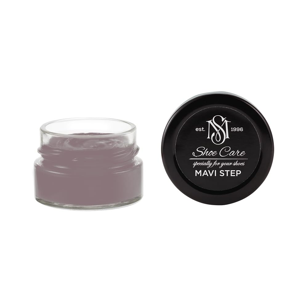 Crème de Cirage Premium - NCS S 5010-R10B Palissandre Anthracite Noirci - Soin Nourrissant & Rénovateur de Couleur pour Cuir Lisse par MAVI STEP - 1.70 fl oz / 50 ml