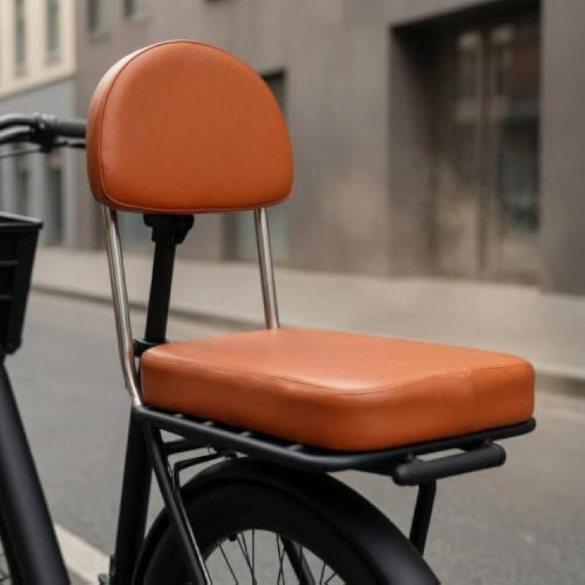 Padded Bike Seat with Backrest for Comfort