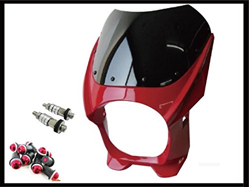 台湾製ビキニカウル180φ レッド M8取付けボルト/スクリーンボルトレッド Amazon | ビキニカウル 180φ レッド M8取付けボルト/スクリーンボルト