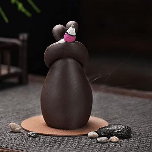 YYDS Incense Burner Backflow Incense Burner Holder Handmade Crafts Ceramic Waterfall Meditation Relaxation Durable Multifunction Home Decor Incense Holders