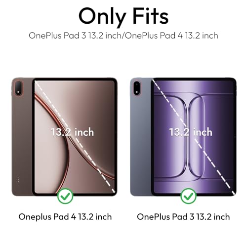 Image of Robustrion Cover Case for OnePlus Pad 4 13.2 inch /OnePlus Pad 3 13.2 inch Cover with [Pencil Holder], Flip Cover Case for One Plus Pad 4 /3 Cover 13.2 inch [Auto Sleep Wake Support] - Mint Green