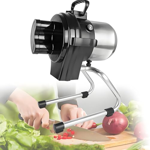 Cortadora comercial de vegetales eléctrica con ajuste de grosor