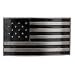 FL102 Men's Enamel Gun Metal American Flag Dark Side Plaque Buckle fits 1.33" belt