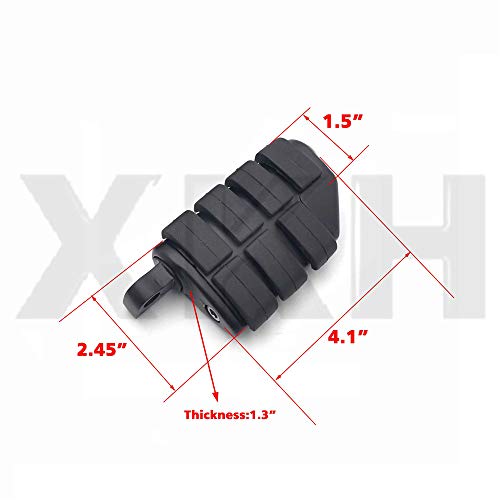 XKMT-1" Highway Clamps Large Foot Pegs Compatible With TRIUMPH ROCKET 3 2300CC Harley Davidson//Yamaha/Kawasaki/Triumph [B00YWBU6UC] - Thumbnail 4