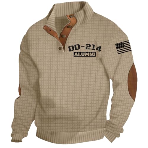 DD214 Polo Shirt for Men Long Sleeve DD-214 Veteran Patriotic Shirts for Men