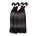 RN BEAUTY Brazilian Straight Virgin Hair 4 Bundles Deals Mink Unprocessed Remy Hair Good Cheap Weave Wefts Human Hair Extensions 50g/Piece 200Gram Natural Black Color 10 10 10 10 Inches