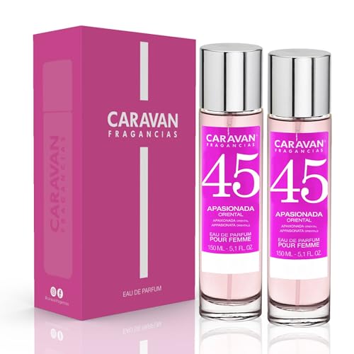 CARAVAN FRAGANCIAS - CAJA DE REGALO con 2 Perfumes Nº45 de 150 ml, para mujer CARAVAN FRAGANCIAS - CAJA DE REGALO con 2 Perfumes Nº45 de 150 ml, para mujer