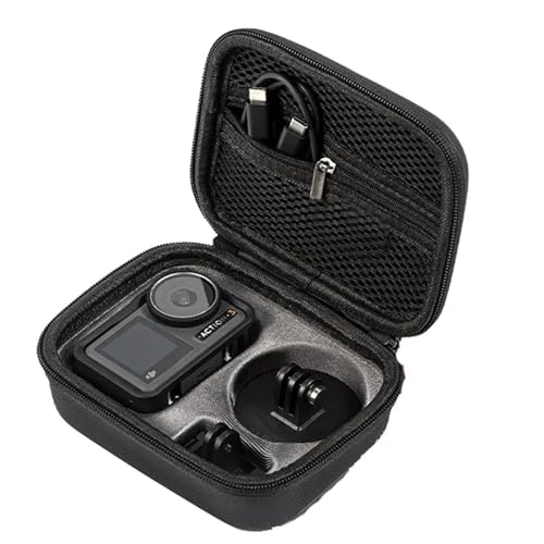 Image of M.G.R.J Portable Carrying Case Cover for DJI Osmo Action 6 / Action 5 Pro /Action 4 / Action 3 Outdoor Action Camera (Hard|EVA|Black)