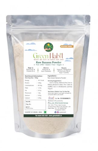 Image of Greenhabit Raw Banana Flour 2.5 kg pack | Plant Based Food | Perfect for Smoothies and Baked Preparations | Gluten Free Atta | Grain Free | 100% Natural | Paleo