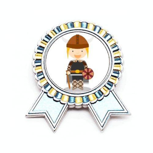 Broche viking suédoise art déco en métal de qualité supérieure taille M
