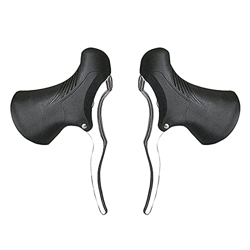 軽量アルミニウム自転車ブレーキハンドルMTBマウンテンバイクサイクリングブレーキレバーフロント&リアブレーキレバードロップハンドルバーセット