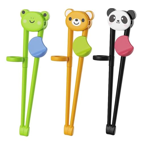 3 Pair Kids Chopsticks, Training Chopsticks for Kids, for Children Toddler Beginners Right Or Left Handed