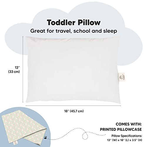 image for KeaBabies Toddler Pillow with Pillowcase - 13x18 My Little Dreamy Kids