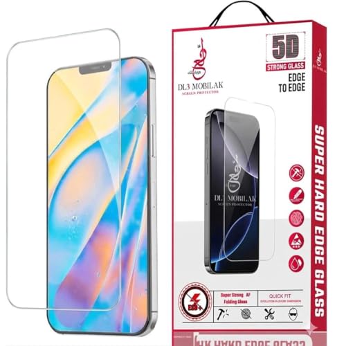 Dl3 Mobilak Tempered Glass Screen Protector for iPhone 12/12 Pro, 9H Hardness, Anti-Scratch, Case Friendly (Clear)