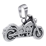 Gem Avenue Stainless Steel American Chopper Bike Pendant with Engine Details