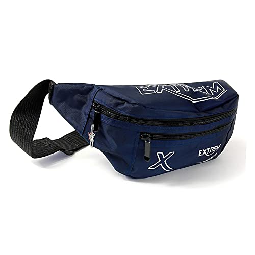 Bag Street Nylon Damen Herren Bauchtasche Gürteltasche blau 28x9x12 - inkl. Feen-Anhänger Cover