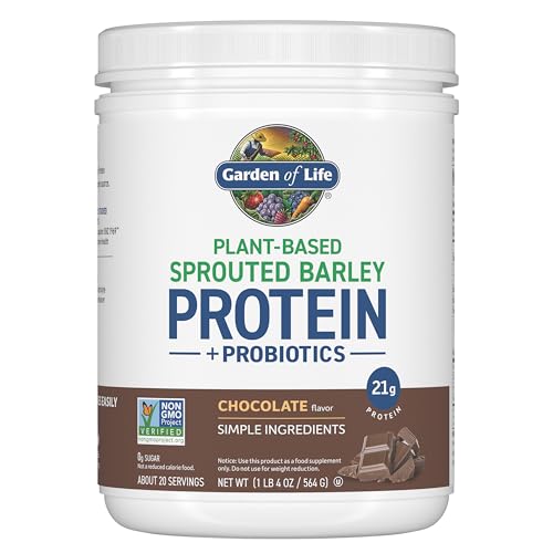 Garden of Life Plant-Based Sprouted Barley Protein,...