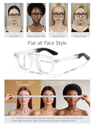 Image of Retro Blue Light Blocking Glasses Lightweight UV400 Anti Eyestrain Protection TV Computer Gaming for Women