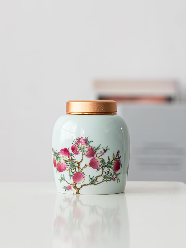 Przechowywanie herbaty Ceramiczne zamknięte puszki na herbatę Czarna herbata do ej herbaty Puszki na herbatę Pojemniki na żywność z pokrywkami Biurowe puszki na ziarna kawy Kanistry kuchenne