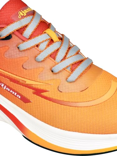 Image of AJANTA Men Premium Sports Shoes for Men | Lightweight Performance Running & Training Sneakers | Breathable Gym & Walking Shoes | Anti-Skid Cushioned Athletic Footwear for Outdoor & Daily Wear