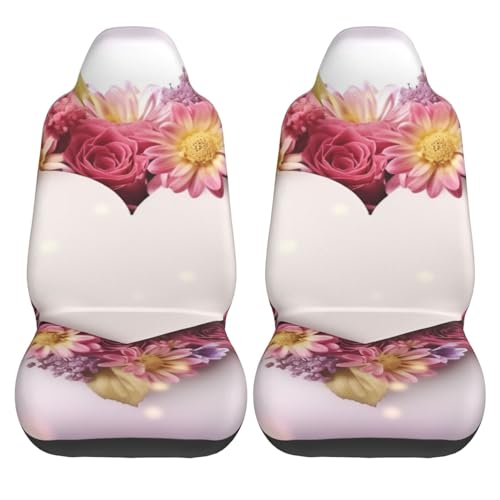 Housse de siège auto anti-tache motif fleurs pour sièges abîmés