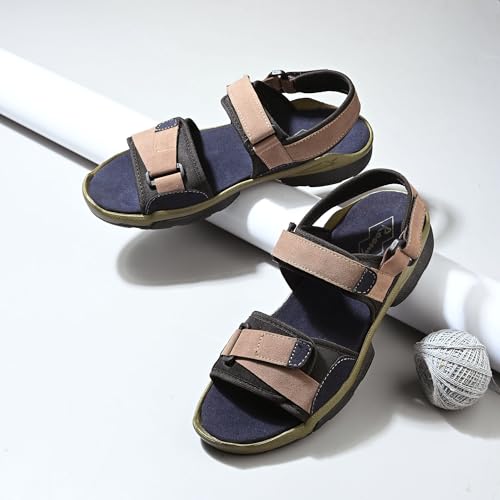 Image of Centrino Sandals for Men | Stylish Men's Casual Sandal for Office & Travel | Comfortable Sandals with Grip Insole & Quality (8144)