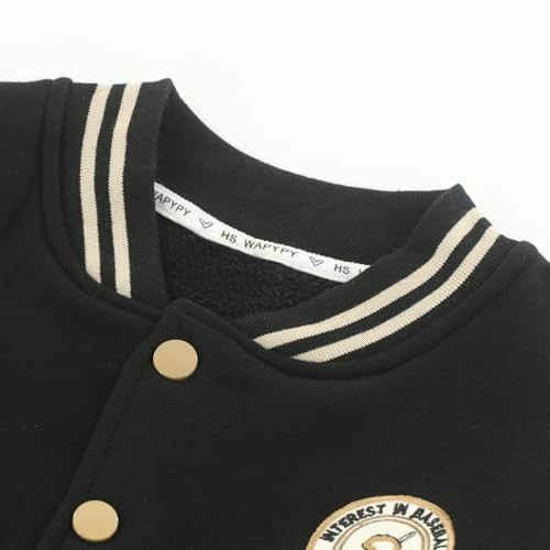 Image of Kids Baseball Jackets School Varsity Uniform Cotton Leisure Fashion jackets Boys Girls Jackets for 2-7 Years