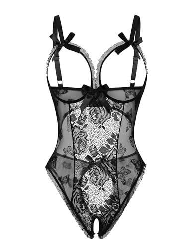 Image of Avidlove Women One Piece Lingerie Sexy Lace Babydoll Mini Bodysuit