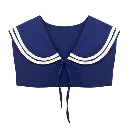 Sailor Collar for Women Costume Shawl Fake Sailor Collars Match Sweater Shirt Dress and T-shirt,