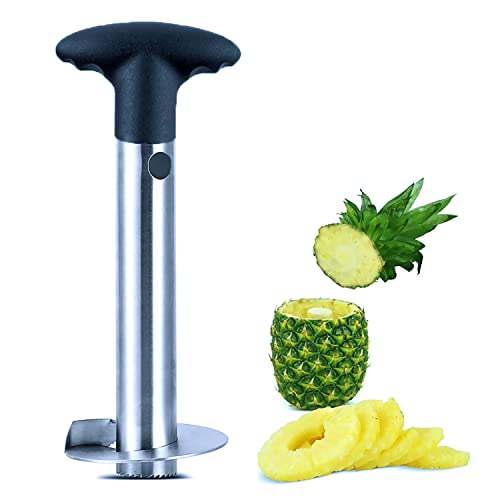 Ananas Core, Pineapple Corer, Pineapple Slicer, Pineapple Schneider, Ananas Entkerner Schneider Schneider, Ananas Schäler, Edelstahl Ananas, für die Küche Ananas Cover