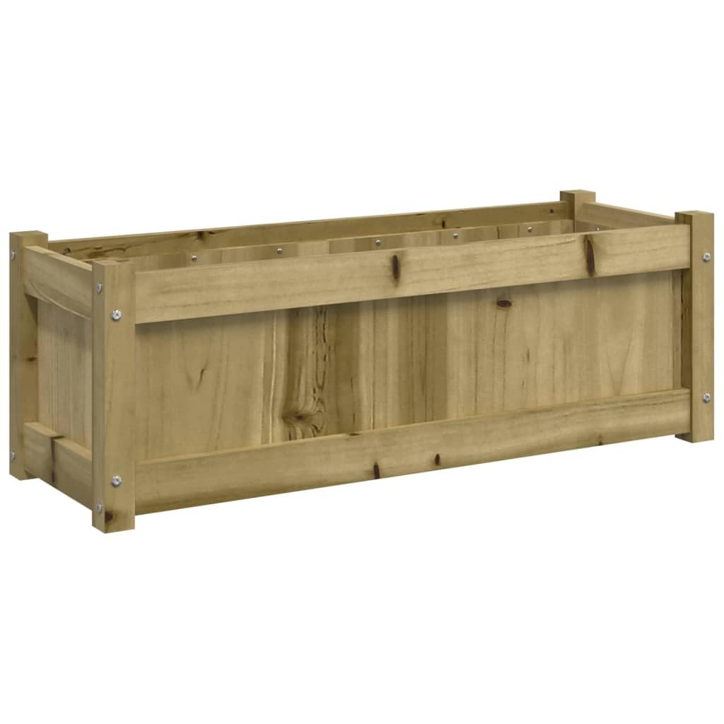 vidaXL Garden Planter Outdoor Flower Box Patio/Terrace Decorative Impregnated Pine Wood - 35.4
