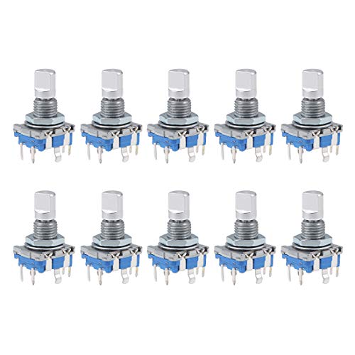 uxcell 360 Degree Rotary Encoder Code Switch Digital Potentiometer EC11 7 Pins 8mm