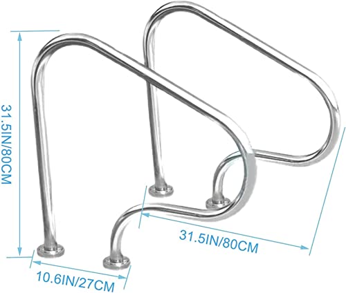 Barandales de Seguridad para Piscina de Acero Inoxidable 304 miniatura 2