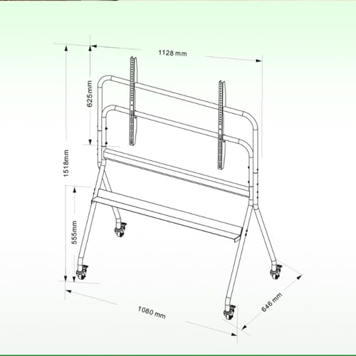 Soporte móvil para TV LCD con ruedas ajustable de 32-85 pulgadas miniatura 2