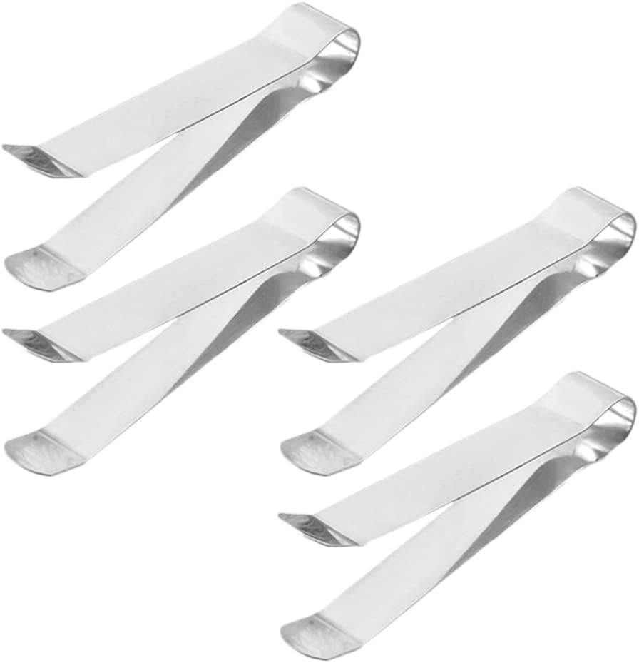 4pcs Candle Wick Trimmer Stainless Steel Wick Clipper Cutter Tongs Reaches Deep Into Candles to Cut Spent Wicks Allow Cleaner Burn and Soot Buildup