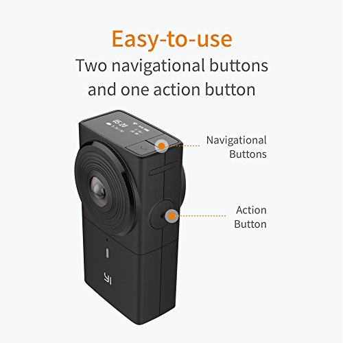 YI 360 VR Camera Dual-Lens 5.7K HI Resolution Panoramic Camera with Electronic Image Stabilization, 4K in-Camera Stitching - Thumbnail 7