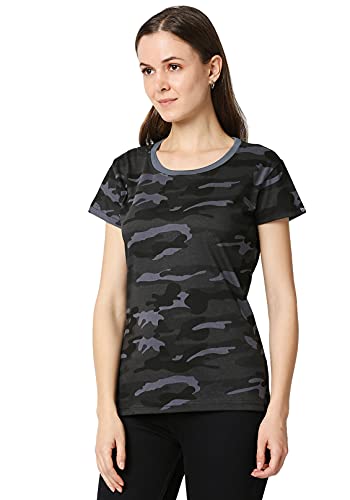 Image of Wear Your Opinion Women's Camouflage Army Military Stylish Half Sleeve Top T-Shirt