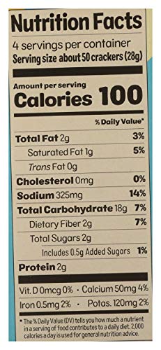 From The Ground Up, Cauliflower Crackers Sea Salt, 4 Ounce #TOP7