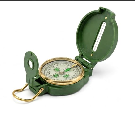 Tech Inspire Compass, High Accuracy, Phosphorescent Dial, Foldable Pocket Design, Glow-in-the-Dark, Rugged-picture-22