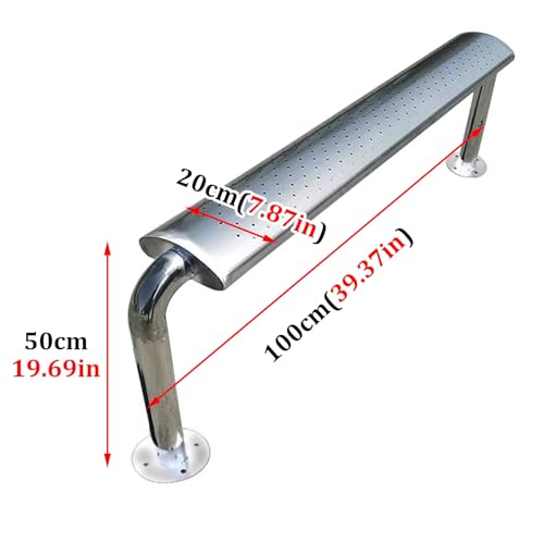 Bancs d'extérieur robustes avec assise perforée pour le drainage - 2